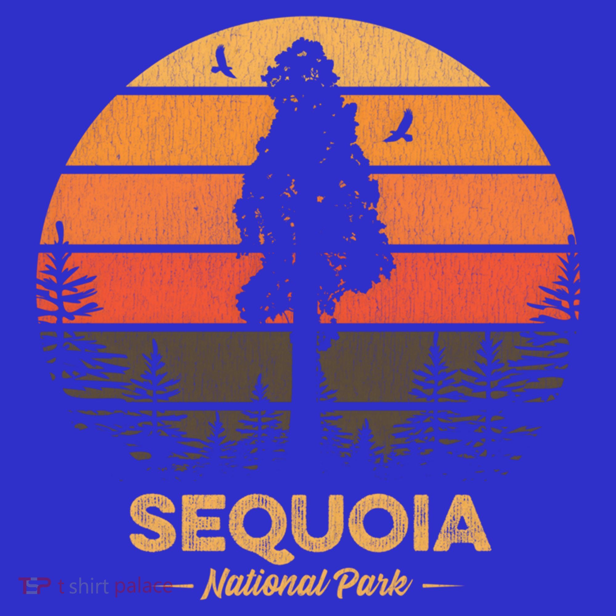 Sequoia National Park Gift Retro Vintage Souvenir Gift T-Shirt