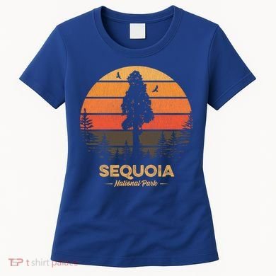 Sequoia National Park Gift Retro Vintage Souvenir Gift Women's T-Shirt