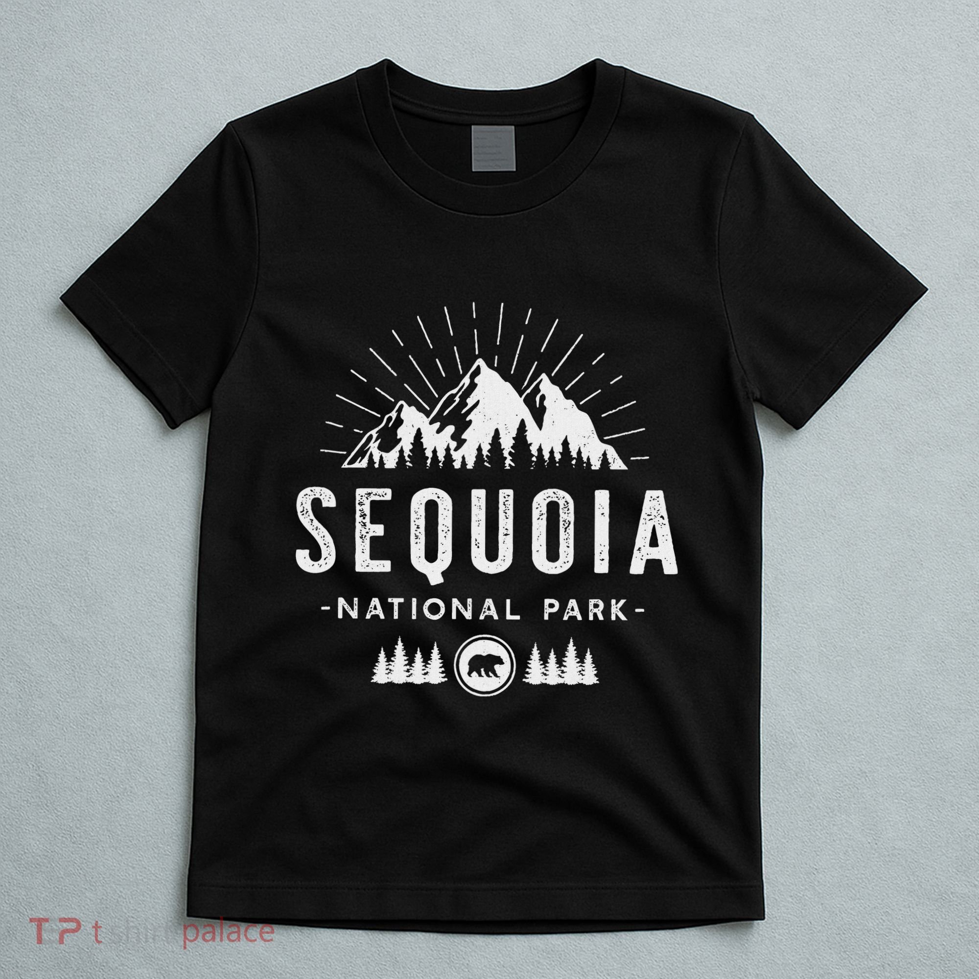Sequoia National Park Retro Hiking Vacation Gift T-Shirt