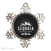 Sequoia National Park Retro Hiking Vacation Gift Ornament thumb 0