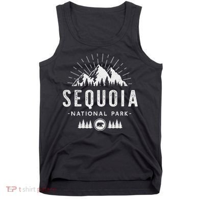 Sequoia National Park Retro Hiking Vacation Gift Tank Top