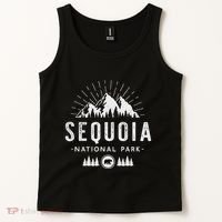 Sequoia National Park Retro Hiking Vacation Gift Tank Top thumb 2