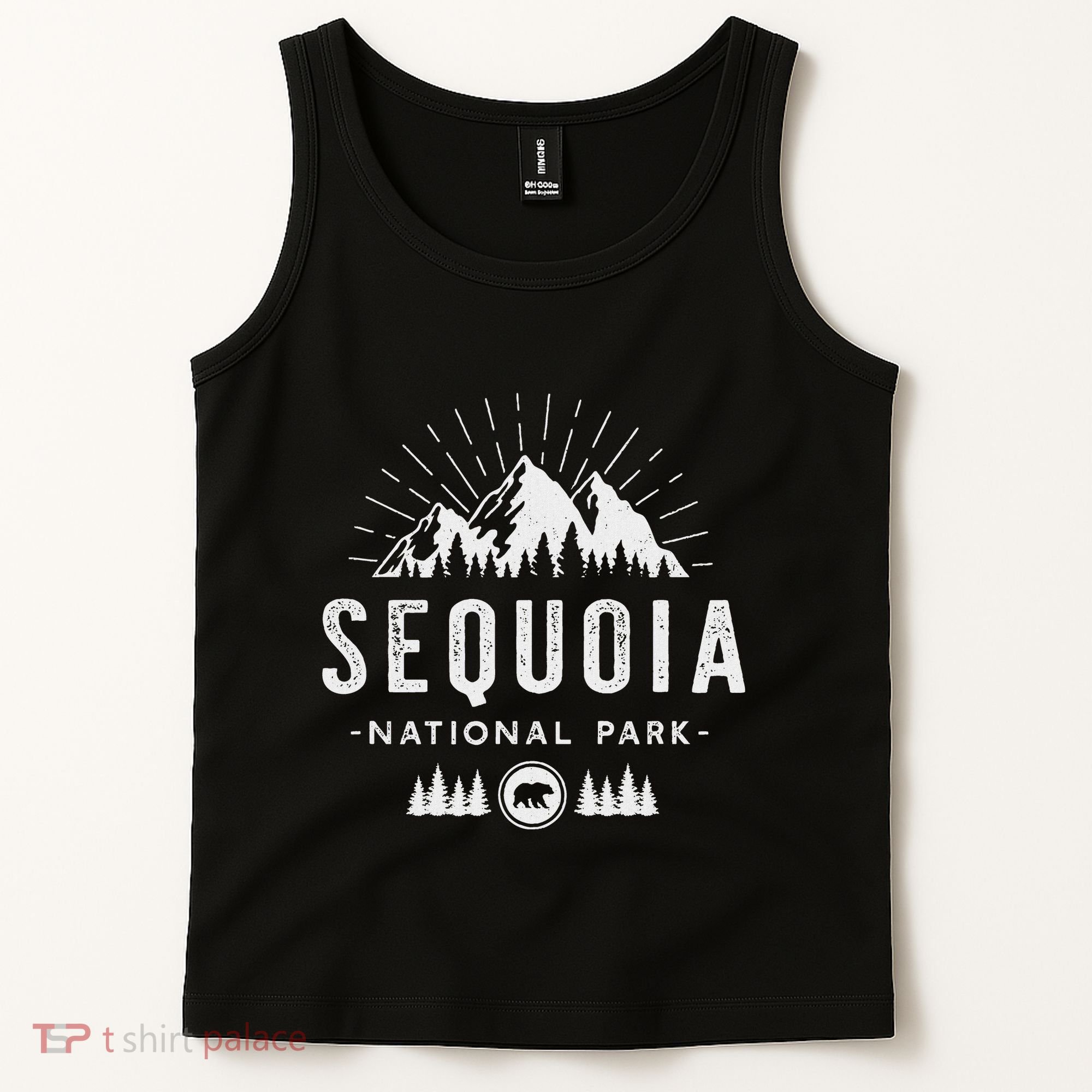 Sequoia National Park Retro Hiking Vacation Gift Tank Top