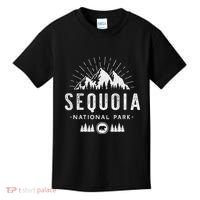 Sequoia National Park Retro Hiking Vacation Gift Kids T-Shirt thumb 0