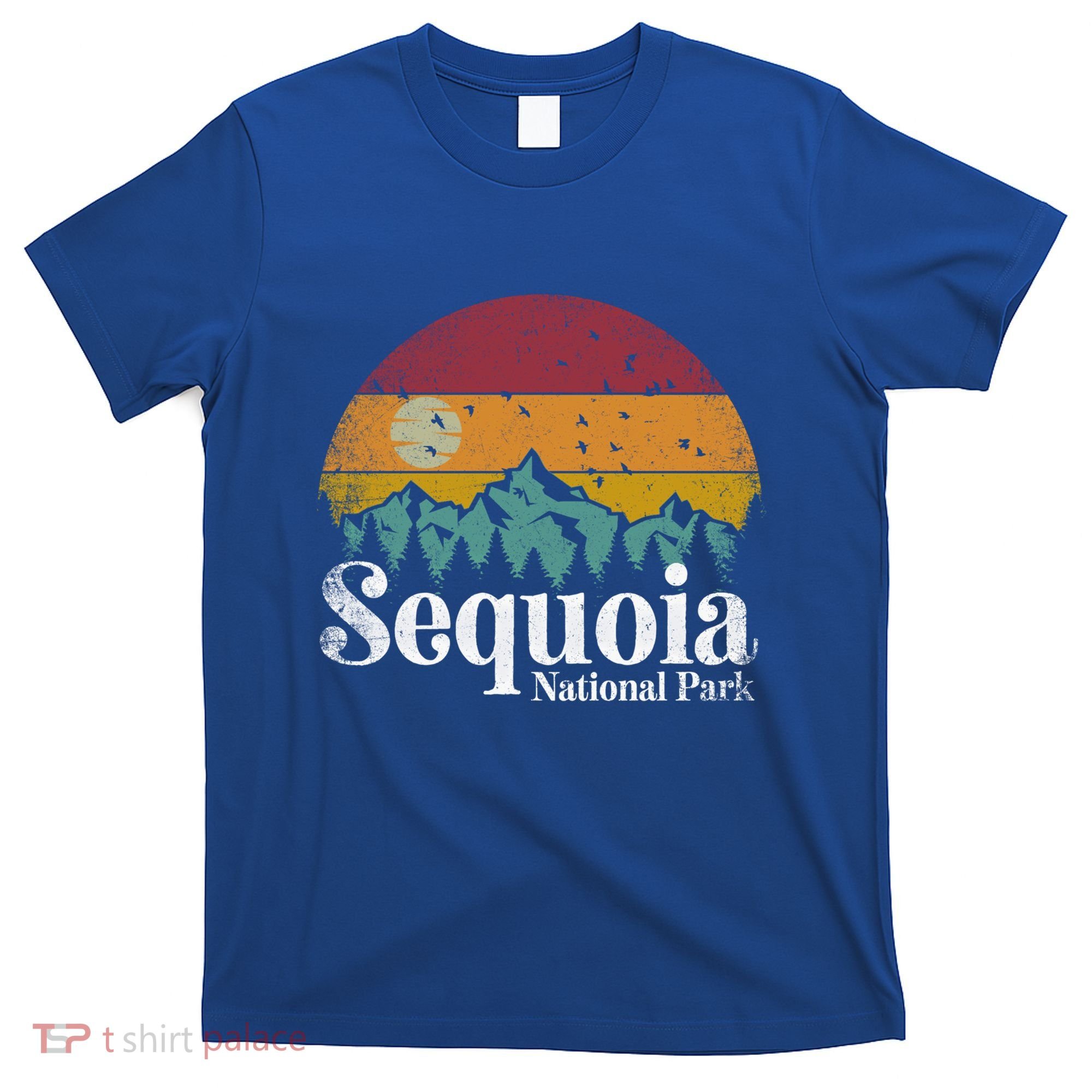 Sequoia National Park Retro Style Hiking Vintage Camping Gift T-Shirt