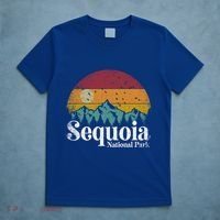 Sequoia National Park Retro Style Hiking Vintage Camping Gift T-Shirt thumb 5