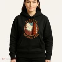 Sequoia National Park Illustration Distressed Circle Hoodie thumb 5