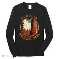 Sequoia National Park Illustration Distressed Circle Long Sleeve Shirt thumb 0