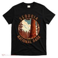 Sequoia National Park Illustration Distressed Circle T-Shirt thumb 0