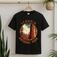 Sequoia National Park Illustration Distressed Circle T-Shirt thumb 2