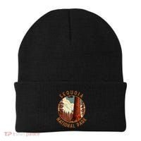 Sequoia National Park Illustration Distressed Circle Beanie thumb 0