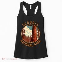 Sequoia National Park Illustration Distressed Circle Women's Tank Top thumb 0