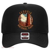 Sequoia National Park Illustration Distressed Circle Hat thumb 0