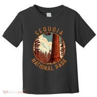 Sequoia National Park Illustration Distressed Circle Toddler T-Shirt thumb 0