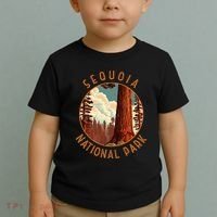 Sequoia National Park Illustration Distressed Circle Toddler T-Shirt thumb 2