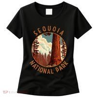 Sequoia National Park Illustration Distressed Circle Women's T-Shirt thumb 0