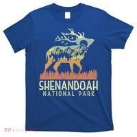 Shenandoah National Park Retro Vintage Mountain Elk Gift T-Shirt thumb 0