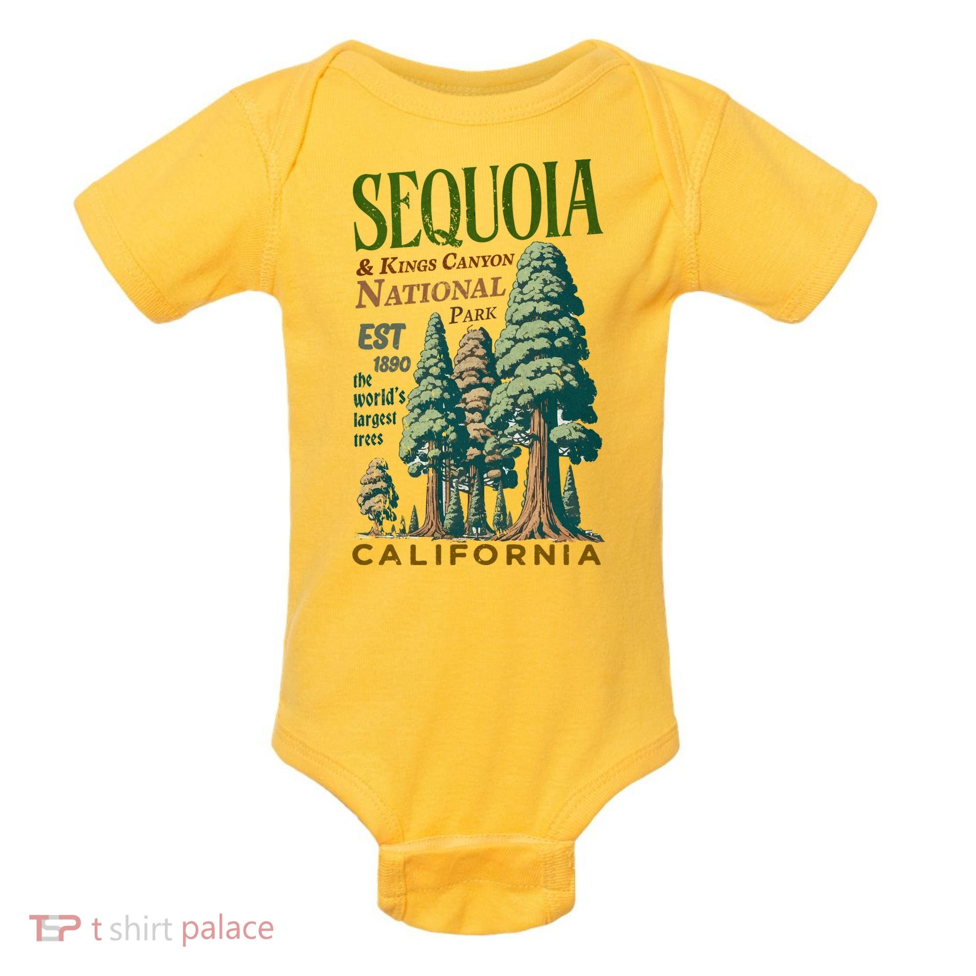 Sequoia National Park Baby Bodysuit