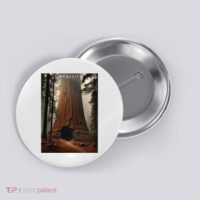 Sequoia National Park Photographic Design Button