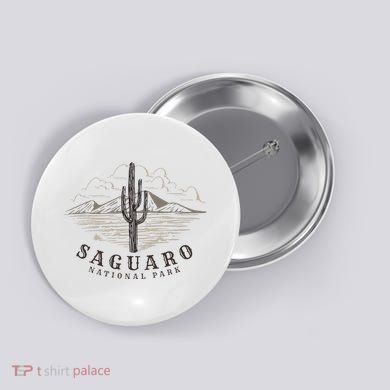 Saguaro National Park Tucson Arizona Cactus Button