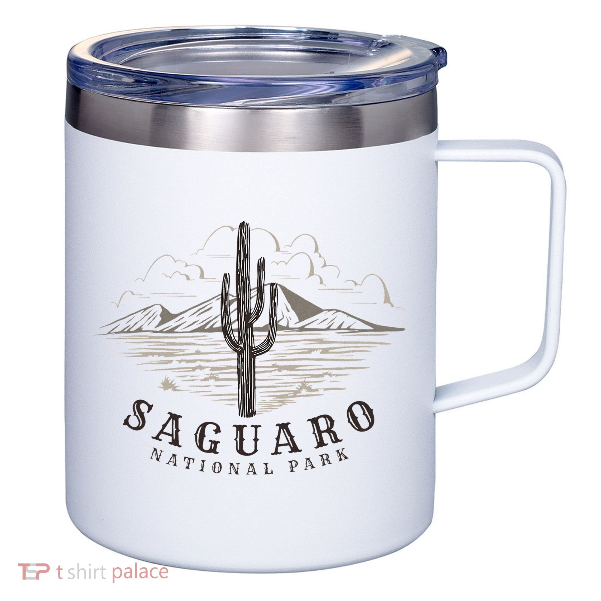 Saguaro National Park Tucson Arizona Cactus 12oz Stainless Steel Coffee Mug