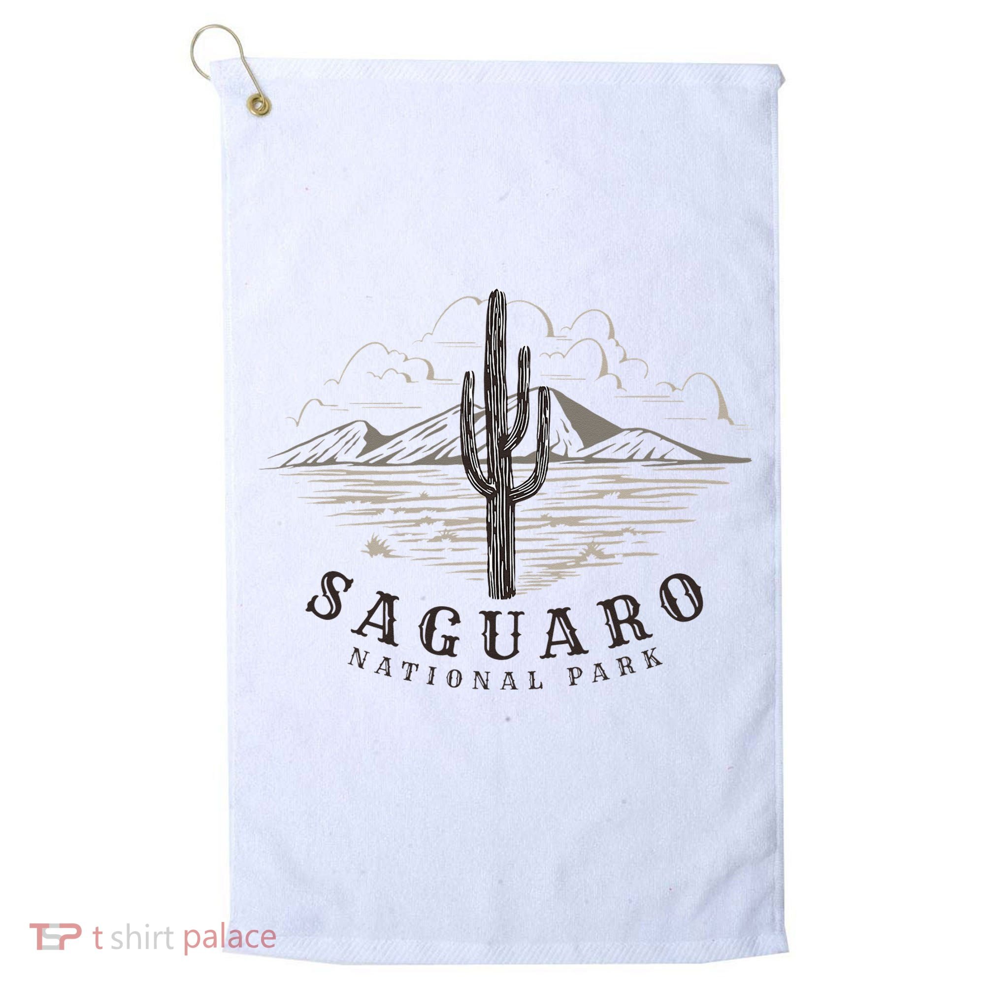 Saguaro National Park Tucson Arizona Cactus Golf Towel