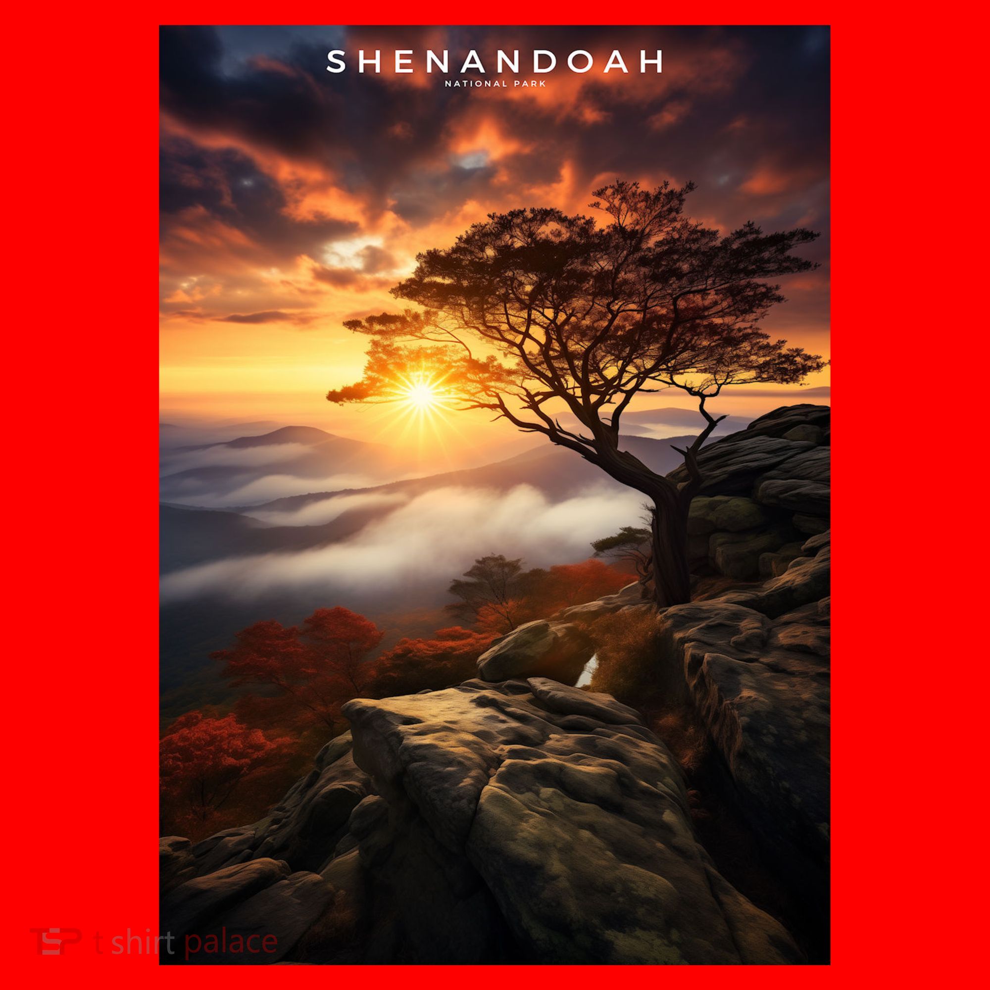 Shenandoah National Park Photographic Santa Hat