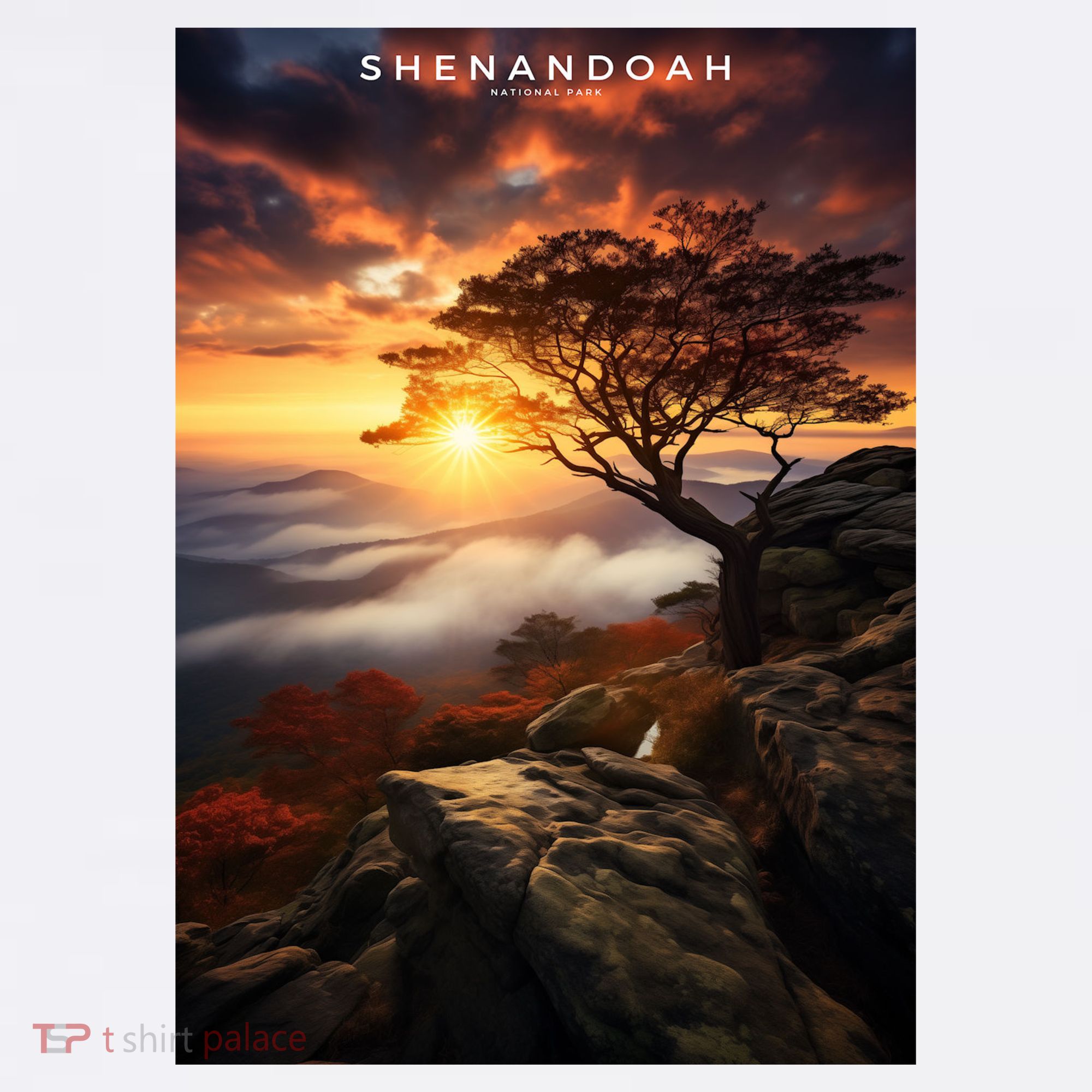 Shenandoah National Park Photographic Kids Sweatshirt