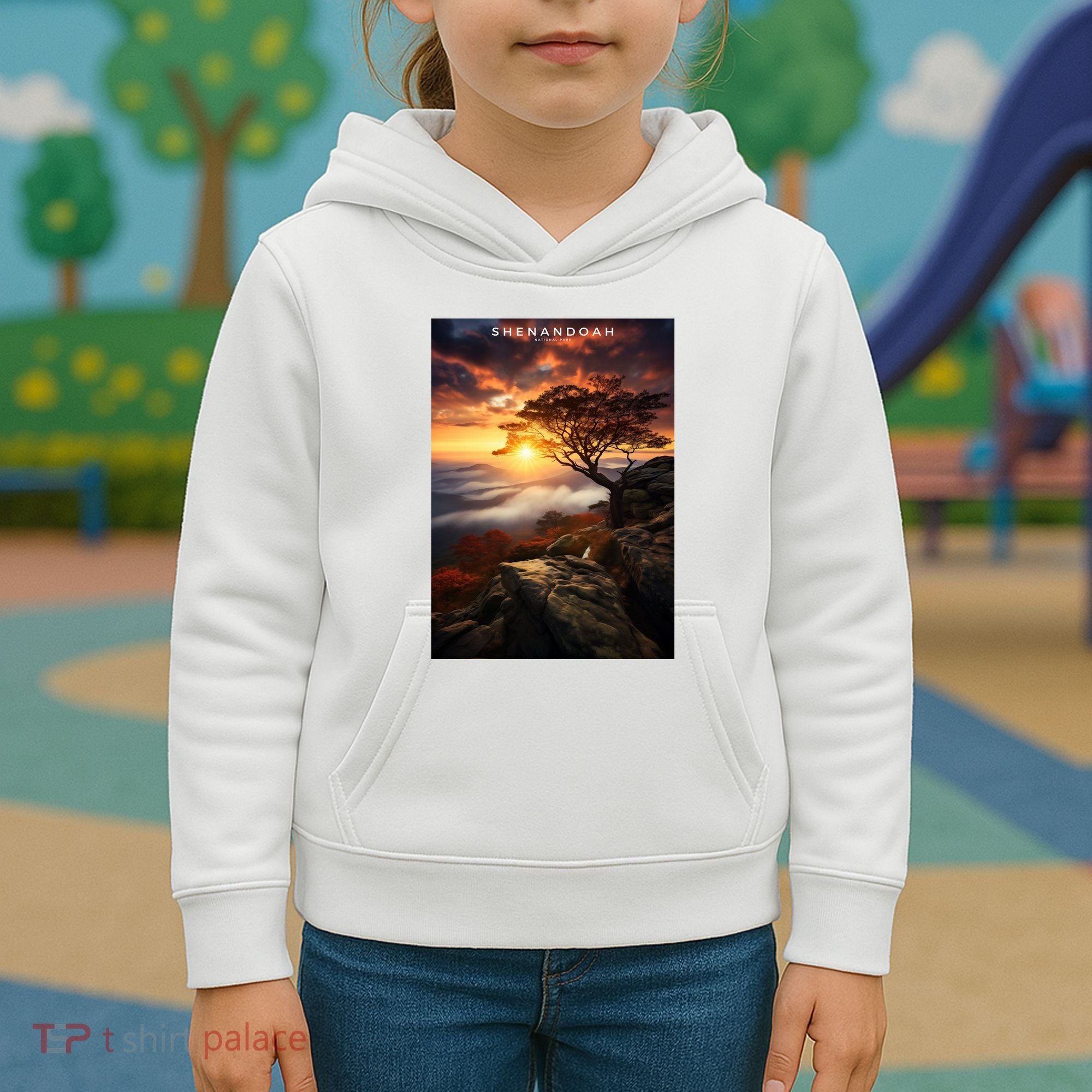 Shenandoah National Park Photographic Kids Hoodie