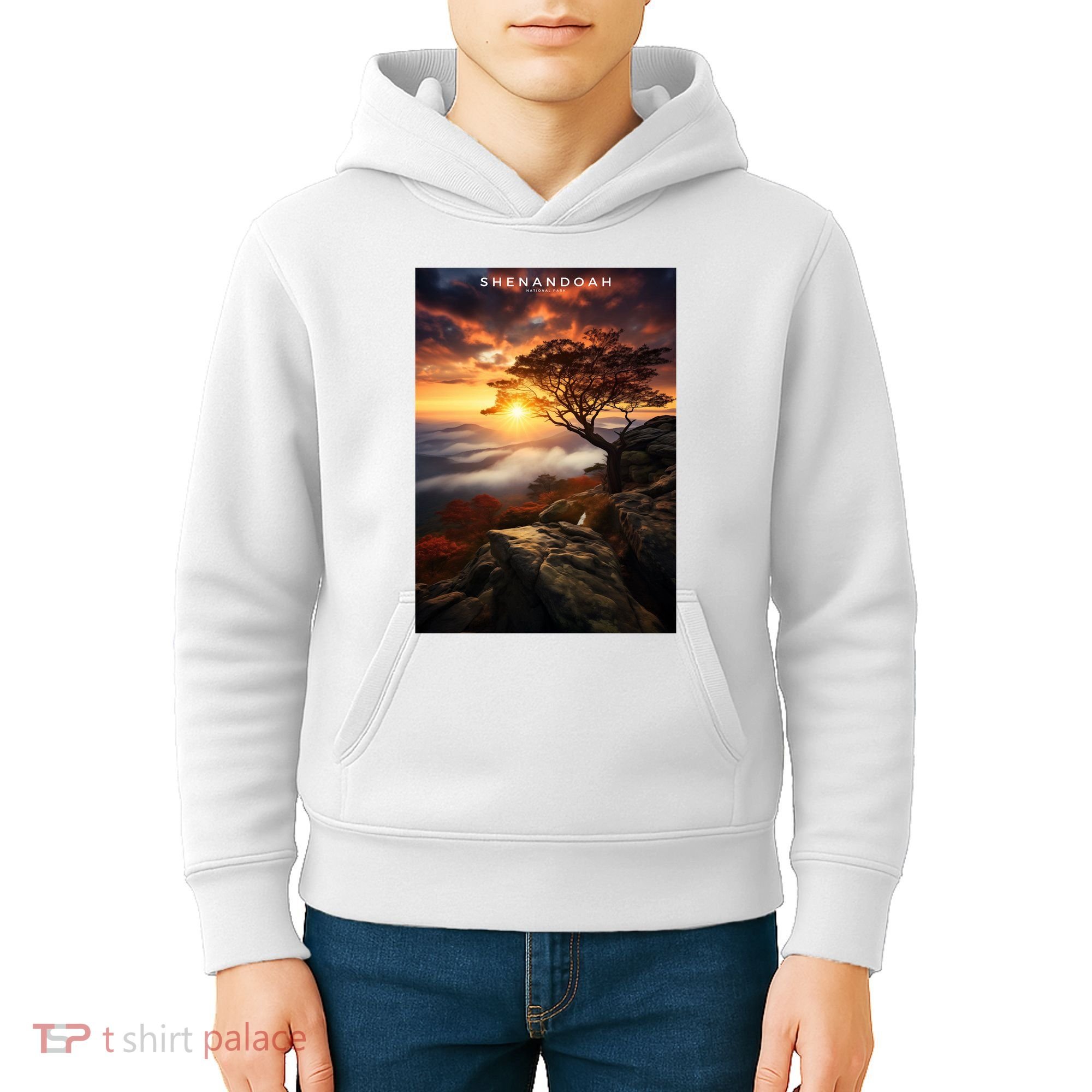 Shenandoah National Park Photographic Kids Hoodie