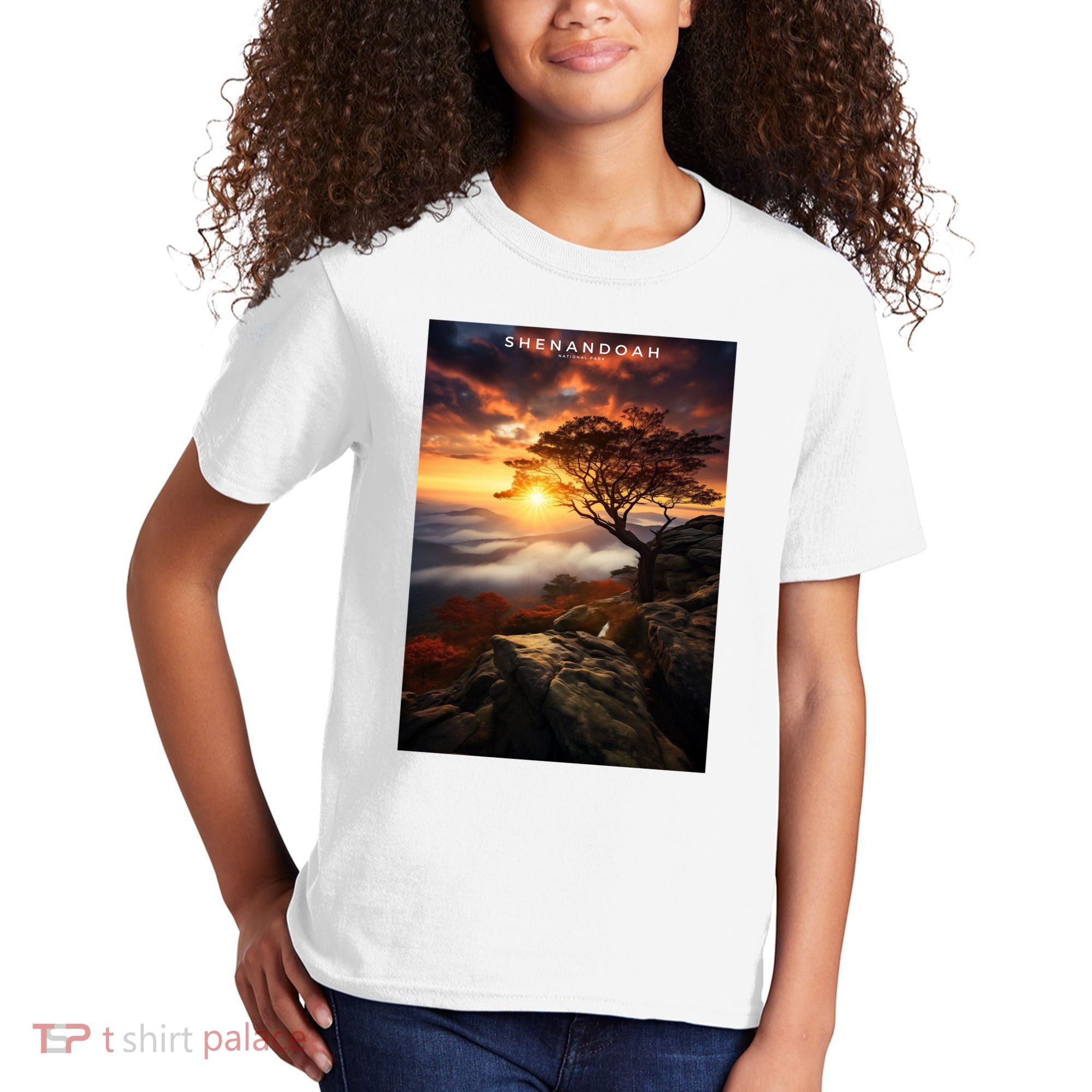 Shenandoah National Park Photographic Kids T-Shirt