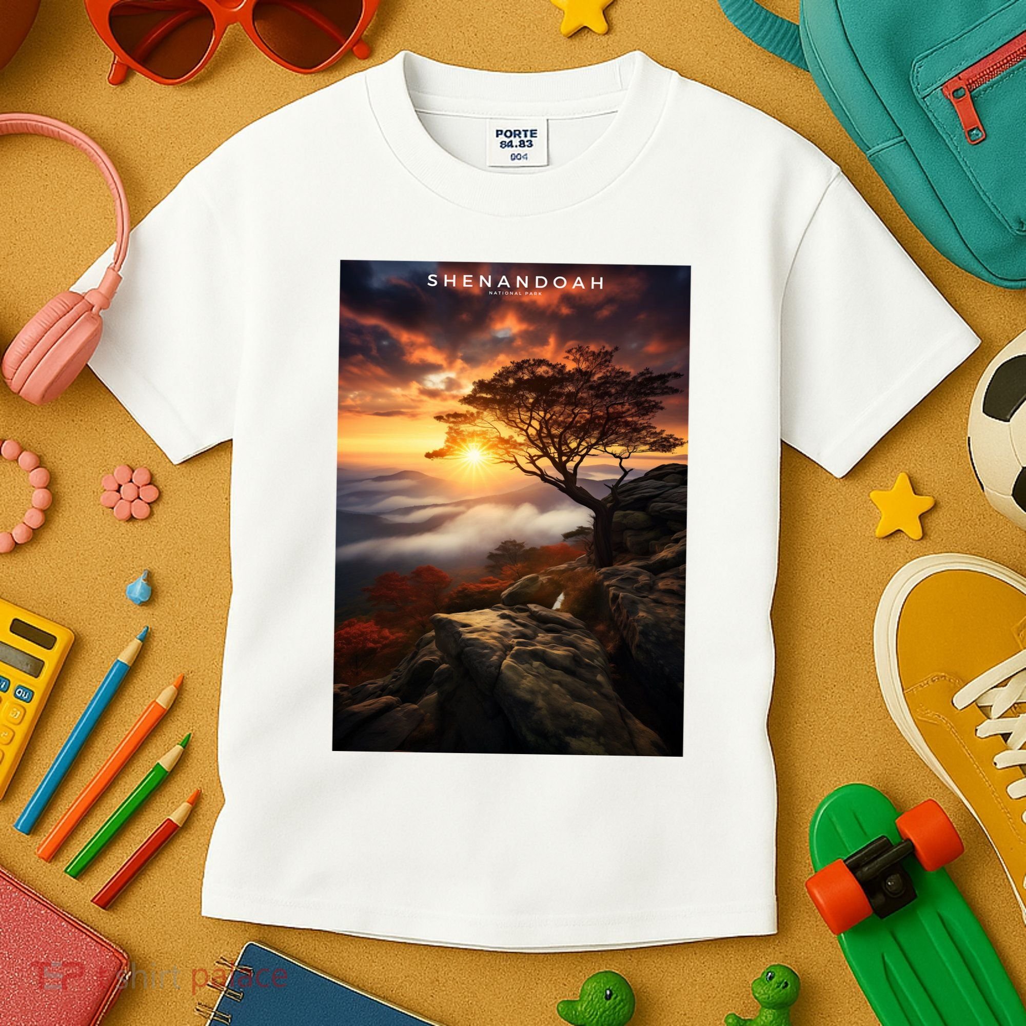 Shenandoah National Park Photographic Kids T-Shirt