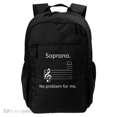 Soprano No Problem For Me Music Choir Singing Backpack