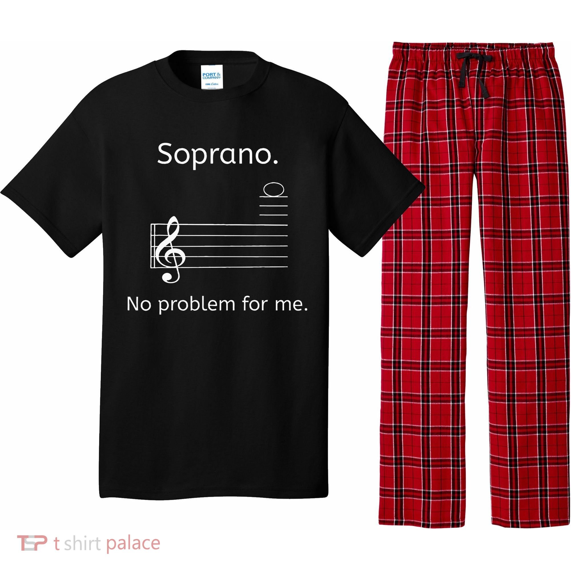 Soprano No Problem For Me Music Choir Singing Pajama Set