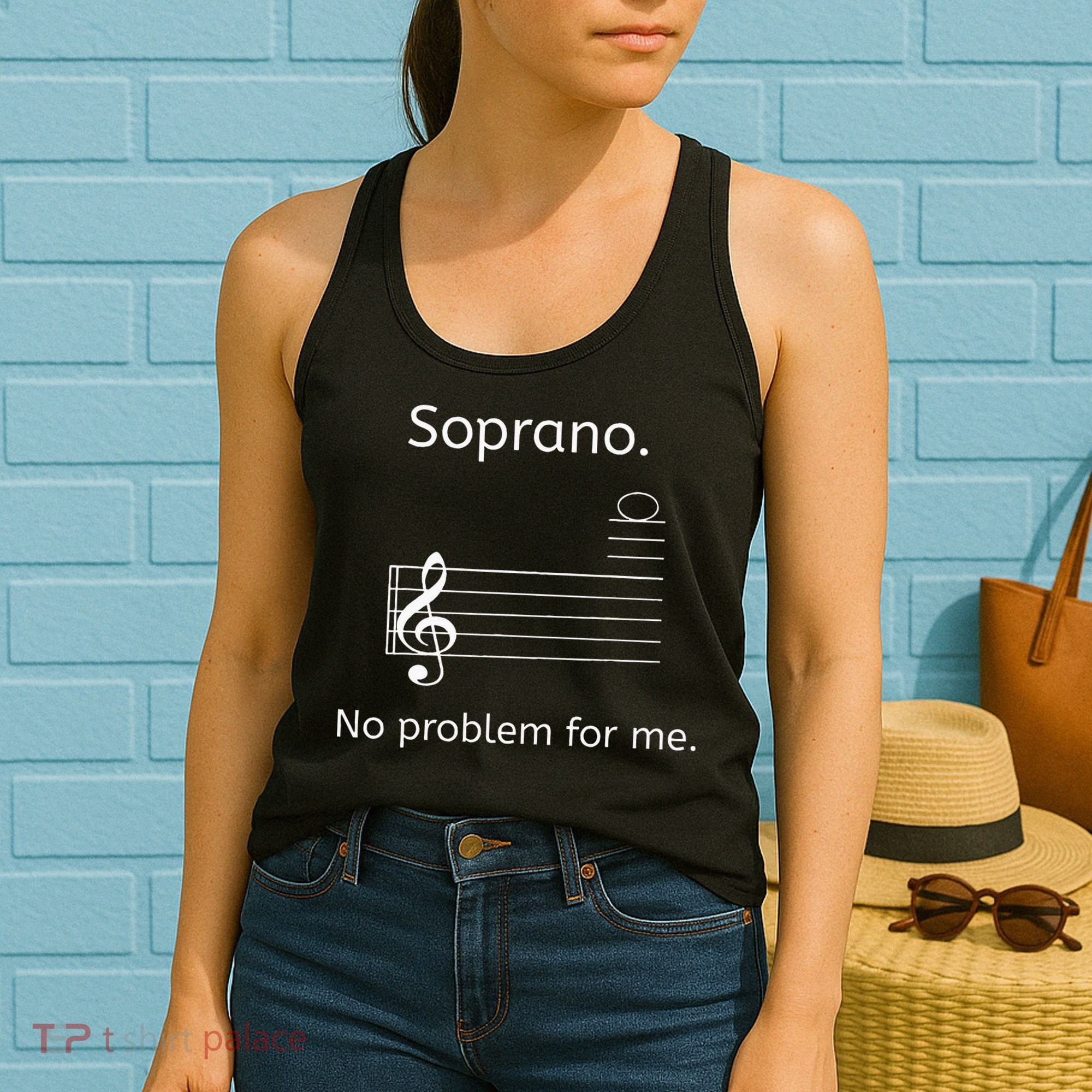 Soprano No Problem For Me Music Choir Singing Women's Tank Top