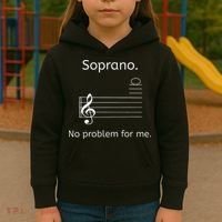 Soprano No Problem For Me Music Choir Singing Kids Hoodie thumb 3