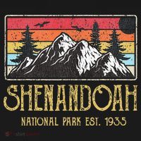 Shenandoah National Park Vintage Mountain Virginia Vacation T-Shirt thumb 7