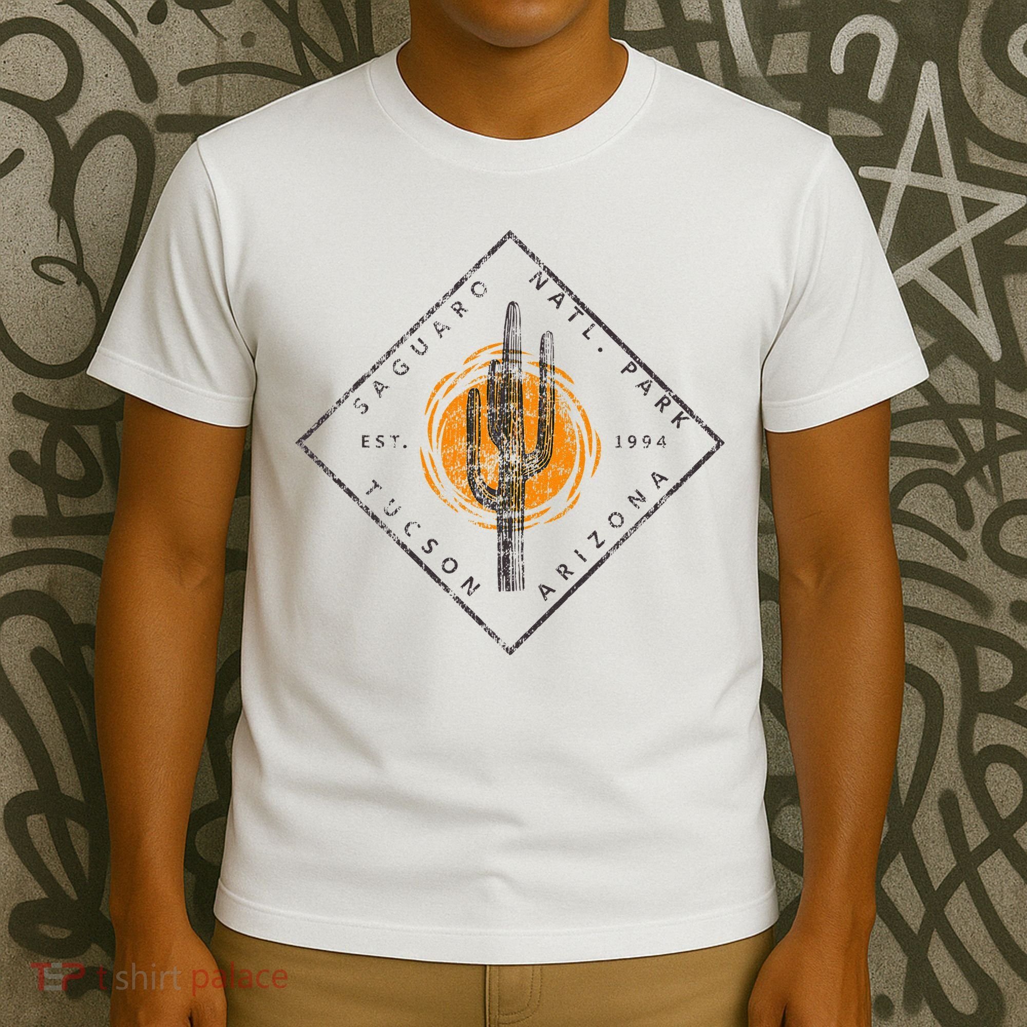 Saguaro National Park Tucson Arizona Cactus Art Vintage T-Shirt