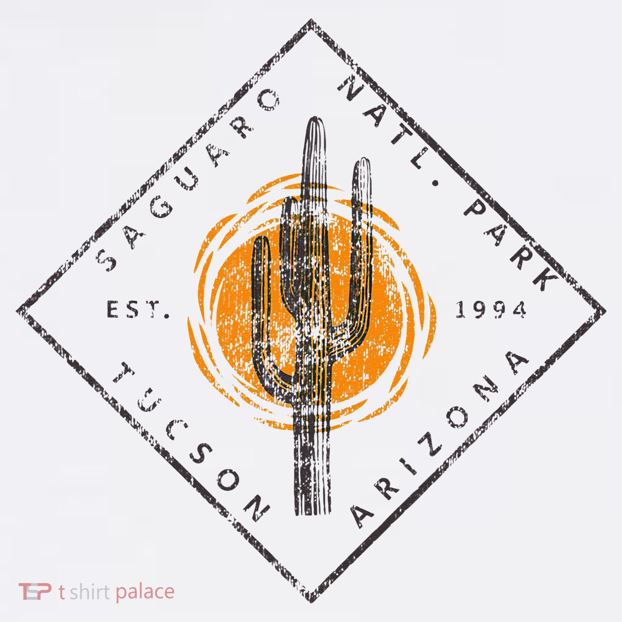 Saguaro National Park Tucson Arizona Cactus Art Vintage T-Shirt