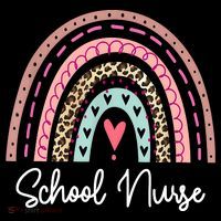 School Nurse Rainbow Leopard Back To School Appreciation Women's Hoodie thumb 2
