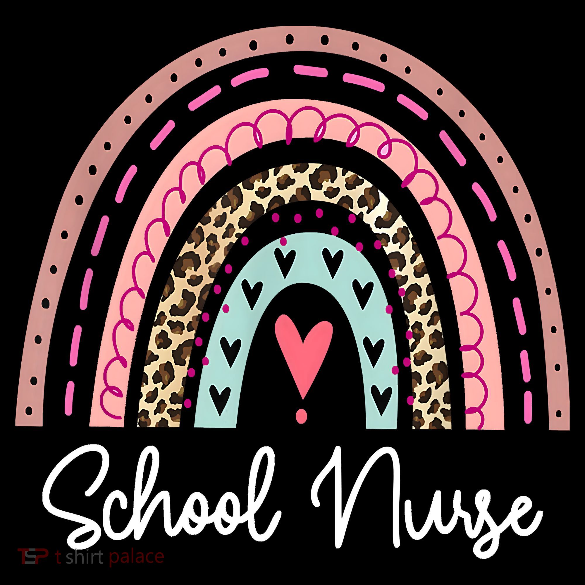 School Nurse Rainbow Leopard Back To School Appreciation Women's Tank Top