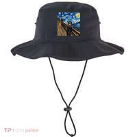 Starry Night Scream Scary Night Van Gogh Munch Halloweenmin Bucket Hat thumb 0
