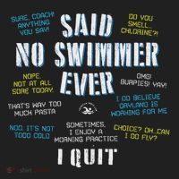 Said No Swimmer Ever Competitive Swimming Quotes Beanie thumb 2