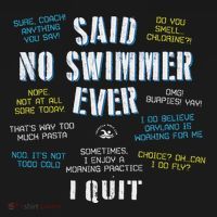 Said No Swimmer Ever Competitive Swimming Quotes Women's Hoodie thumb 2