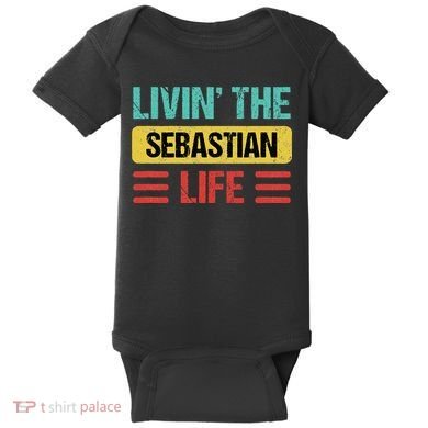 Sebastian Name Baby Bodysuit