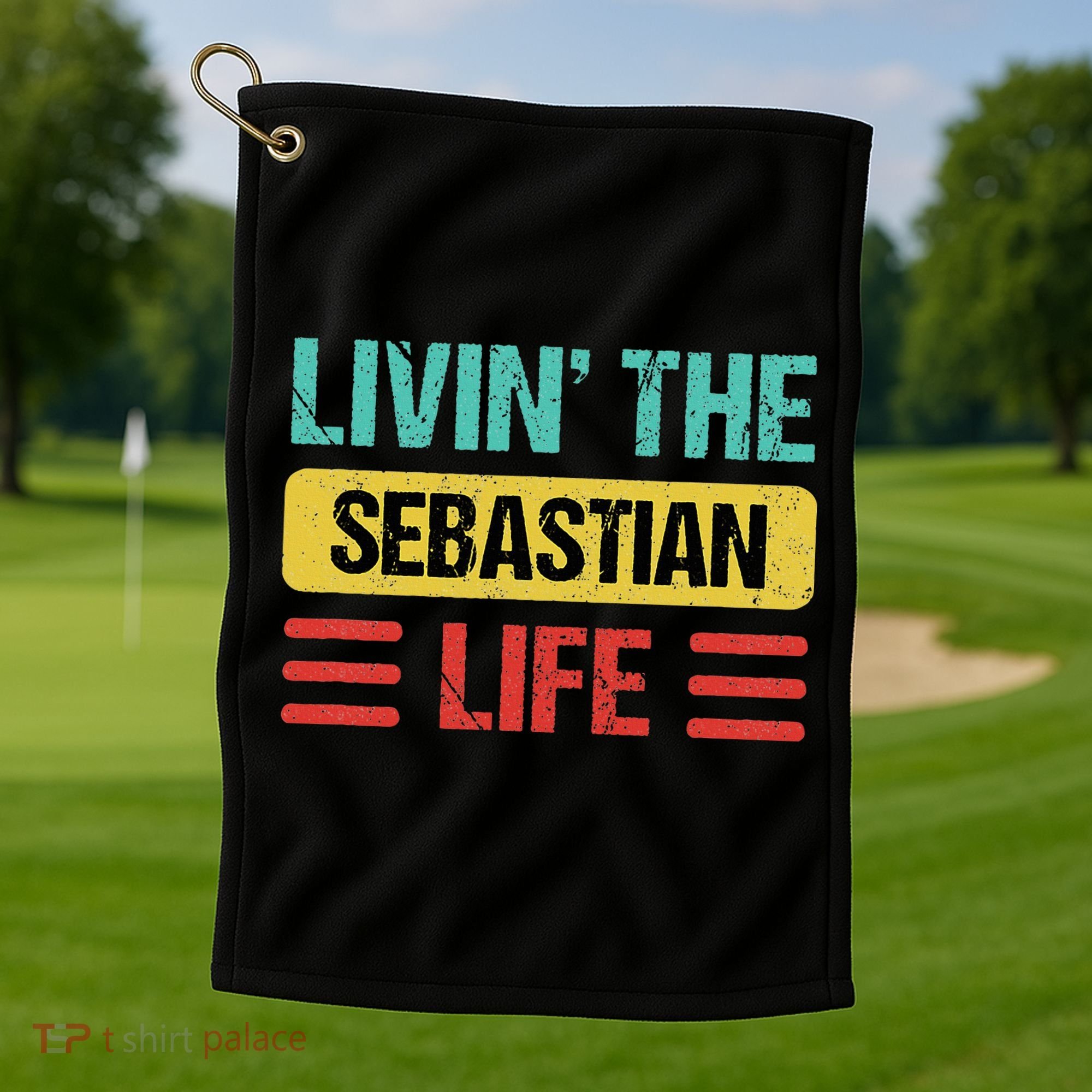 Sebastian Name Golf Towel