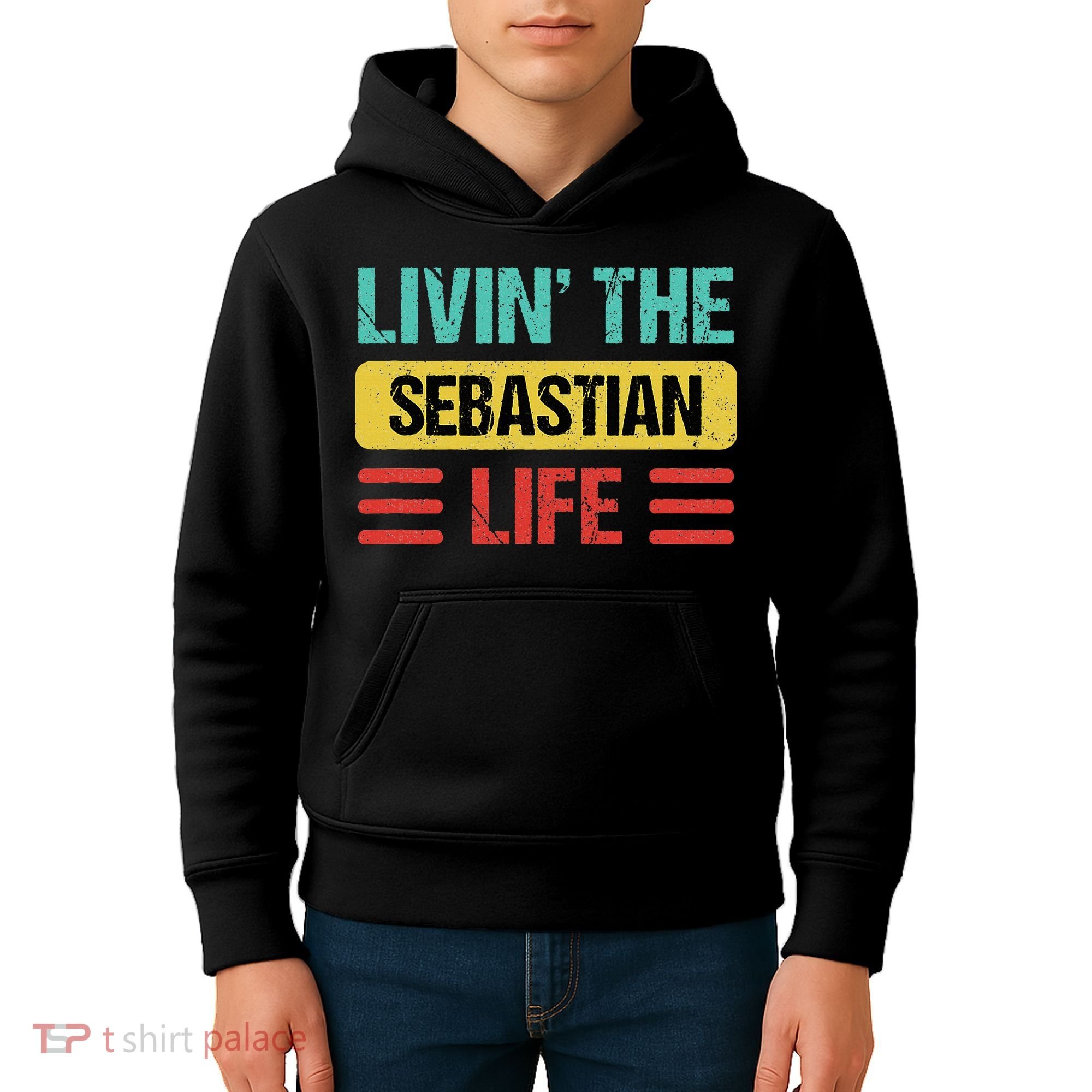 Sebastian Name Kids Hoodie