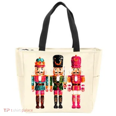 Sequin Nutcracker Tote Bag