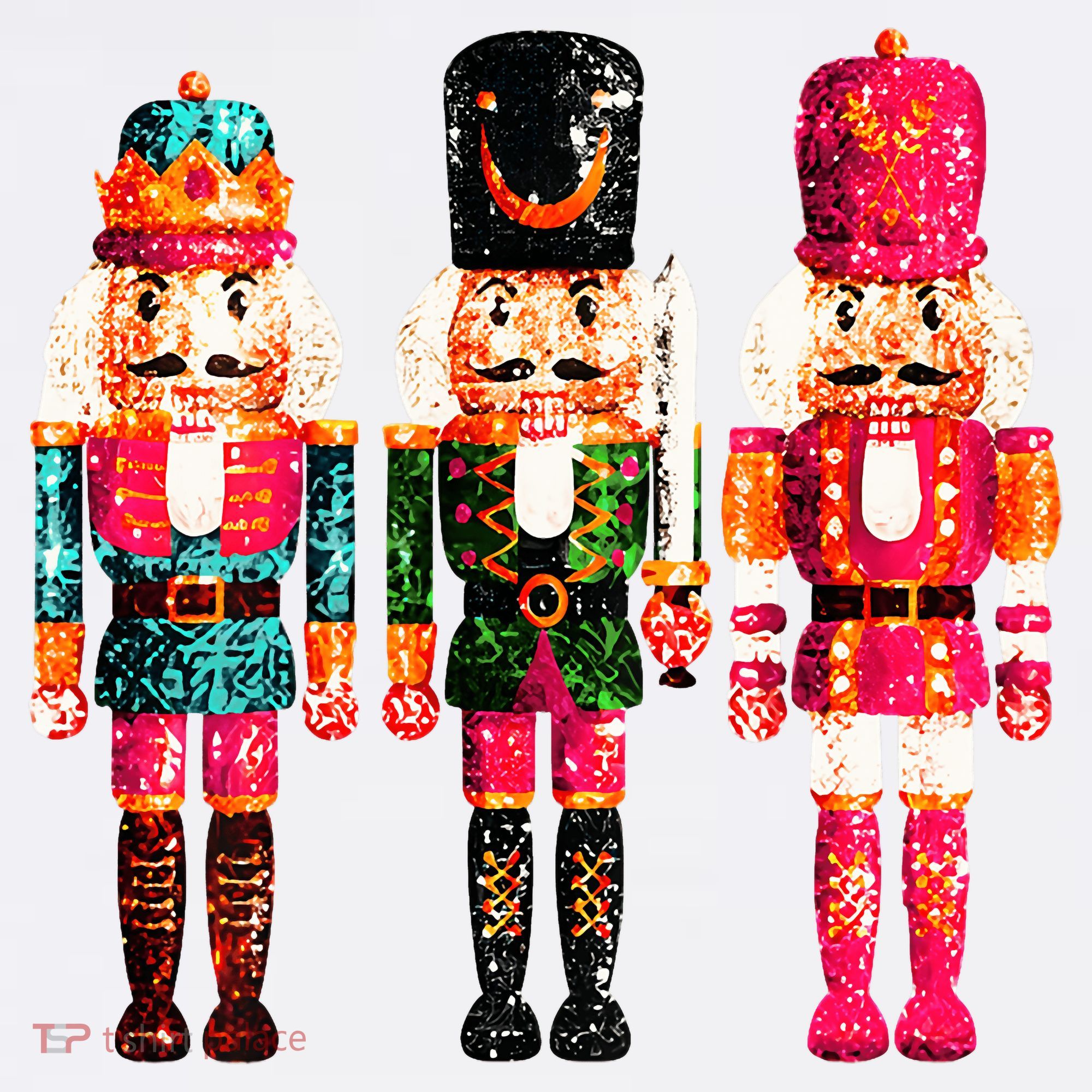 Sequin Nutcracker Golf Towel