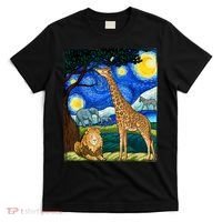 Safari Night Starry Night Zoo Animals Animal Art Safari T-Shirt thumb 0